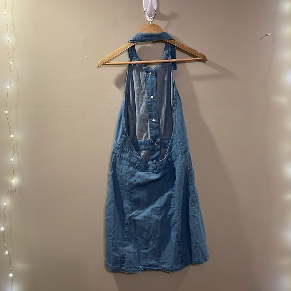 Free People Sami Point Collar Mini Denim Dress - Picture 8 of 13
